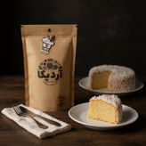 پودر کیک نارگیلی خونگی و ارگانیک + رسپی داخل بسته + فیلم آموزشی